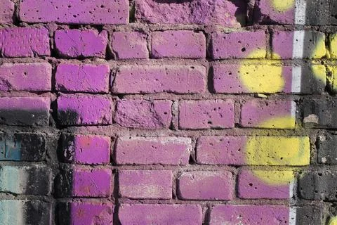 Shabby brick wall Stock Photos