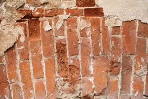 Shabby brick wall Stock Photos