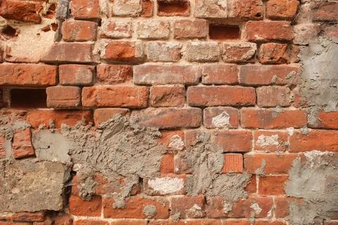 Shabby brick wall Foto stock