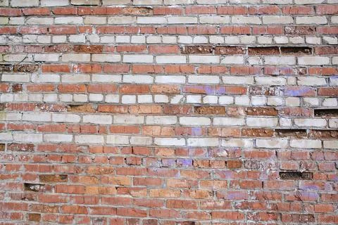 Shabby brick wall Stock Photos