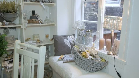 Shabby Chic Interior Stock Footage 88965590