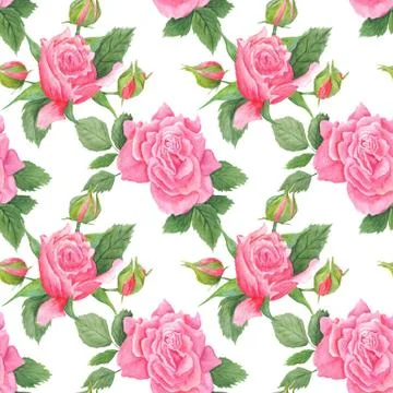 Shabby Chic Watercolor Pattern Stock Illustration