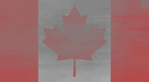 Shabby Flag of Canada Stock Illustration