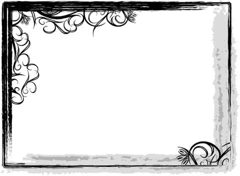 Shabby frame Stock Illustration