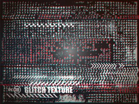 Shabby overlay texture with glitch effect. Vector background. Stock-Illustration
