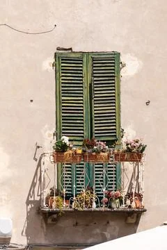 Shabby Small Balcony Needs Some Renovation Stock Photos