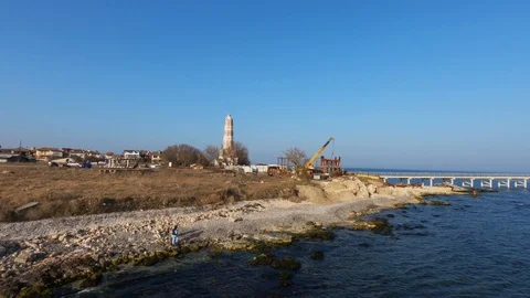 Shabla Sea Front Stock Footage 104768291