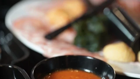 Shabu shabu Stock Footage 120979797