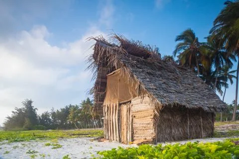 Shack on a beach Stock Photos