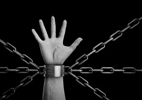 Shackled Illustrazione stock