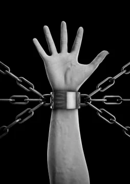 Shackled Stock Illustration