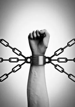 Shackled Illustrazione stock