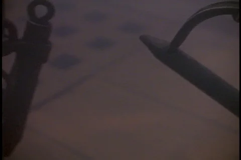 Shackles swinging back and forth Stock Footage 86751978