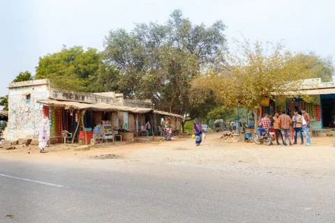 Shacks at Abhaneri Stock-Fotos