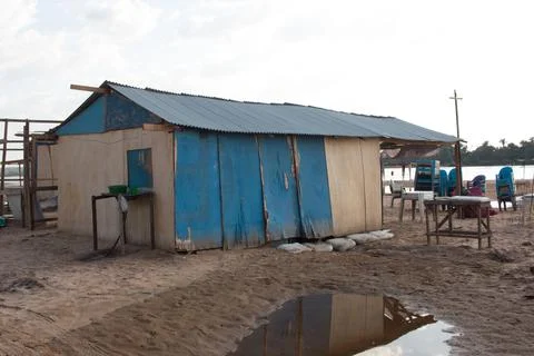 Shacks on Cacau Beach Stock Photos