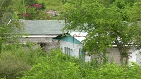 Shacks Mountains of Negril Stock Footage 22157990