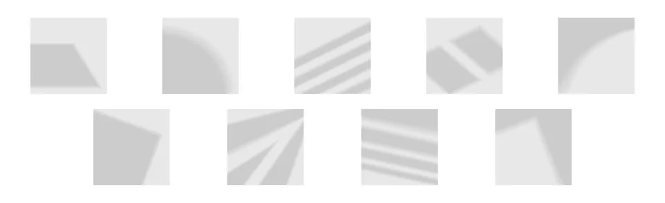Shade and Shadow Grey Fall Effect Vector Set Illustrazione stock