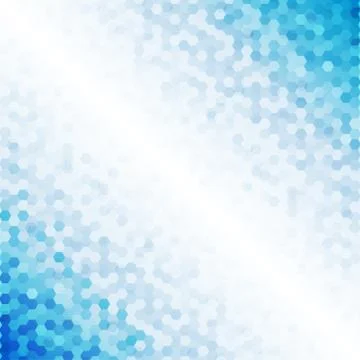 Shade of Blue hexagon pattern design abstract background concept Stock Illustration