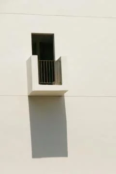 Shade on the facade of building Stock Photos
