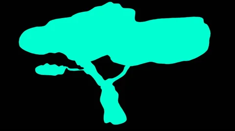 A shade of growing tree Stock Footage 42420083