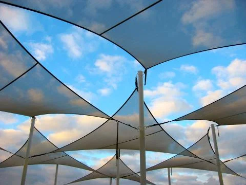 Shade sails Foto stock