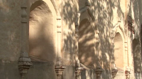 Shade of a tree on a wall Stock Footage 41391081