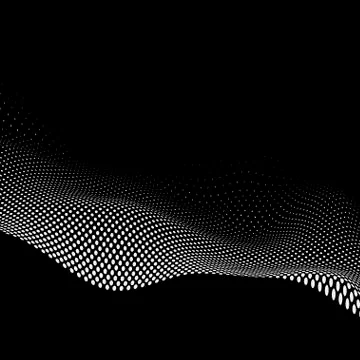 Shaded dots on dark background Stock Illustration