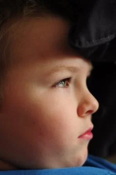 Shaded forehead. Stock Photos