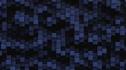 Shades of blue background. Lots of square cells. Abstract backdrop. Stock Illustration