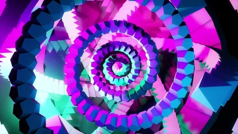 Shades of Geometry 4K 04 Stock Footage 81415421