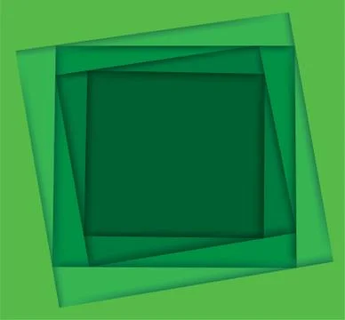 Shades of green square background vector illustration EPS10 Stock Illustration