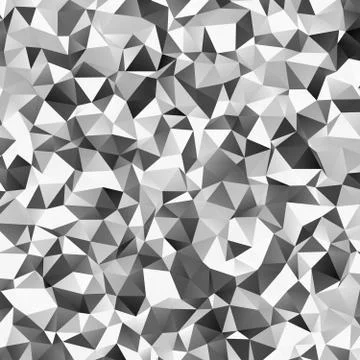 Shades of grey low poly background. Geometric vector illustration mosaic made of Stock Illustration