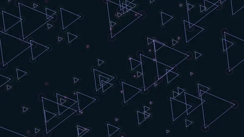 Shades of purple and blue triangular pattern Stock Footage 263565893