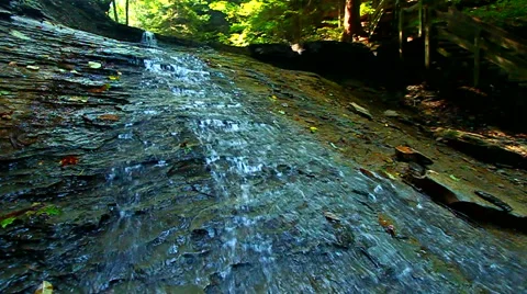 Shades State Park Silver Cascade Falls Video stock 63844715