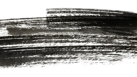 Shading - Abstract Black Ink Hand-painted Brush Strokes Stock Footage 87397176
