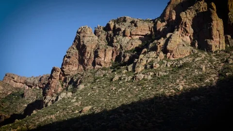 Shadow and cloud timelapse on Arizona mountain landscape Stock Footage 78487151