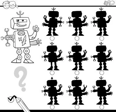 Shadow and differences game Stock Illustration