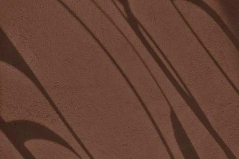 Shadow and light on solid brown wall texture background Stock Illustration