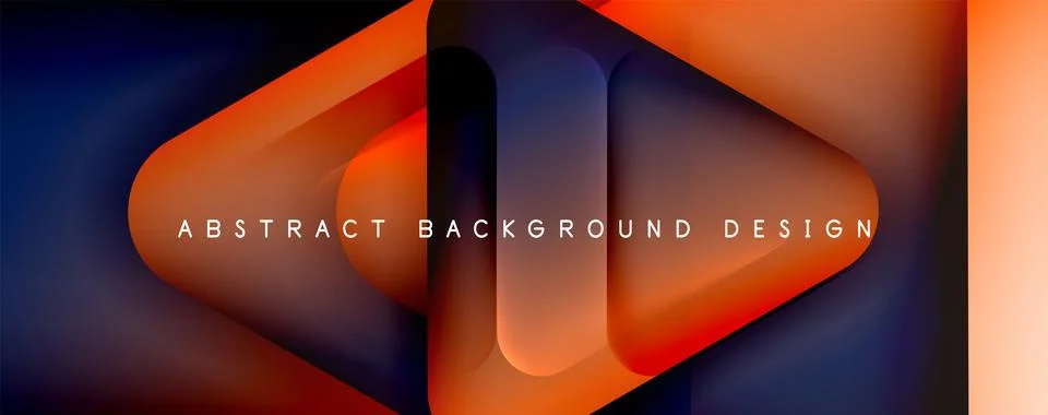 Shadow and Light Triangle Background. Dynamic Geometric Template. Glass Illustrazione stock