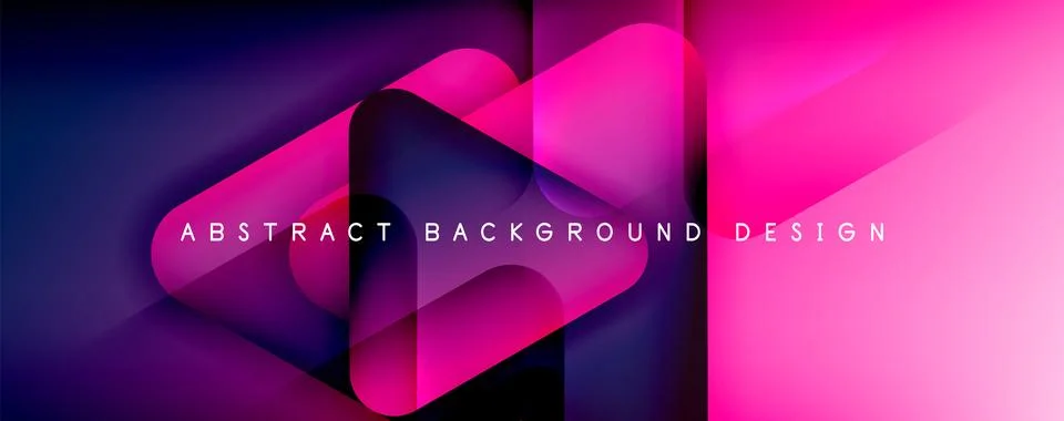 Shadow and Light Triangle Background. Dynamic Geometric Template. Glass Illustrazione stock