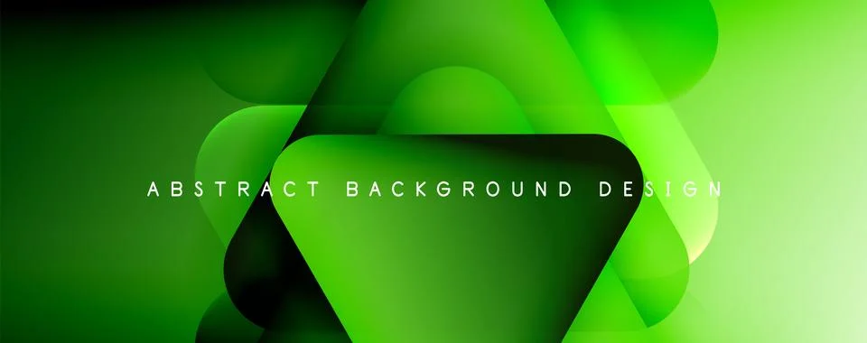 Shadow and Light Triangle Background. Dynamic Geometric Template. Glass Stock Illustration