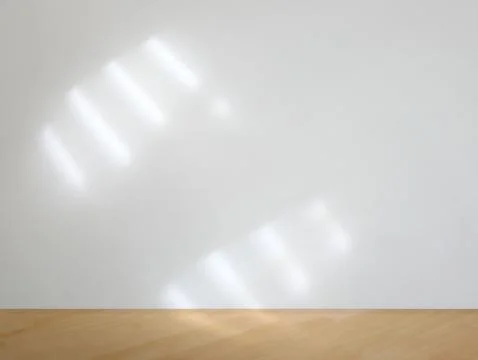 Shadow and light from windows in empty room Stock Photos