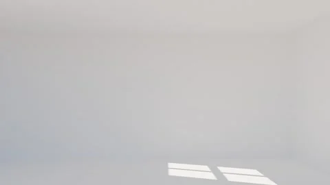Shadow and light from windows on wall. empty room Minimalistic simple abstract Stock Footage 278107700