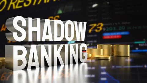 The Shadow banking for Business concept 3d rendering. Ilustración de archivo