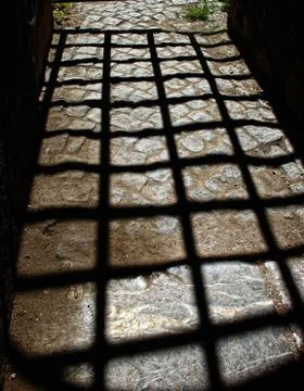 Shadow of bars Stock Photos