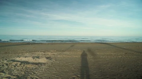 Shadow on the Beach Video stock 90117163