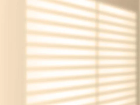 Shadow on beige wall vector background, sun light from the window, realistic Illustrazione stock