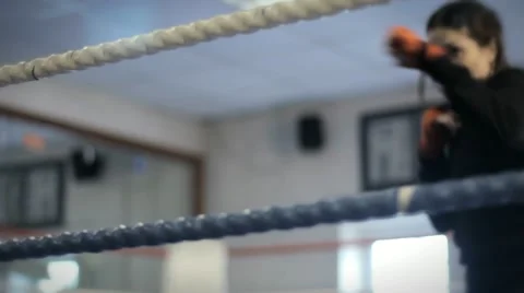 Shadow boxing Stock Footage 22664330