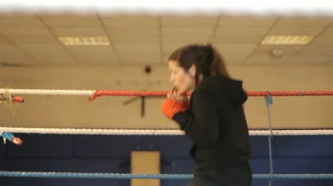 Shadow boxing Stock Footage 22664332