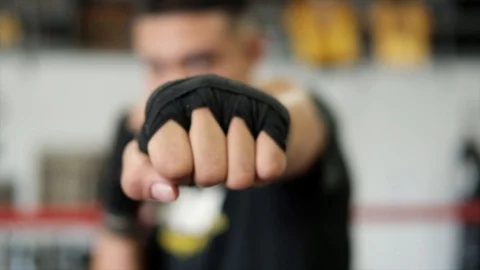 Shadow Boxing Slow Motion 库存影片 102639029